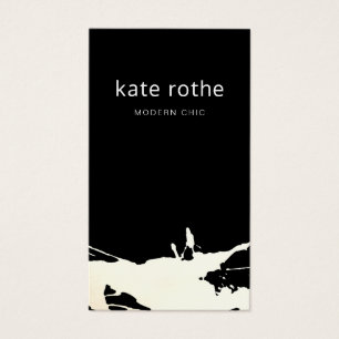 Moderner Schwarz-weißer Abstrakter Spritzer