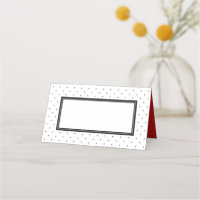 Moderner Schwarz-weißer Polka-Dot mit Rot