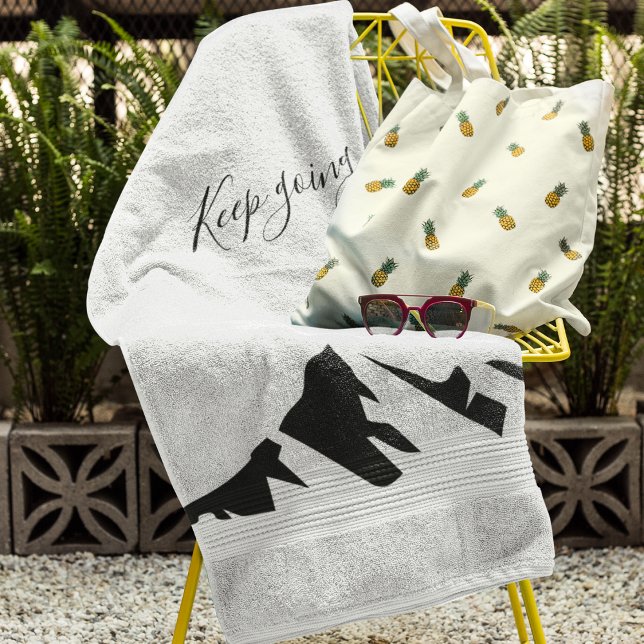 Moderner Schwarzer Behalt wird einfach Handtuch (Von Creator hochgeladen)