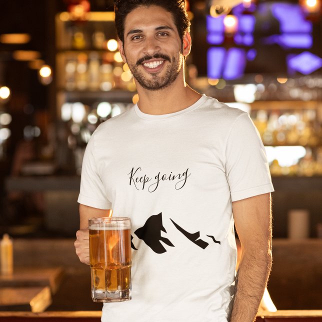 Moderner Schwarzer Behalt wird einfach T-Shirt (Von Creator hochgeladen)