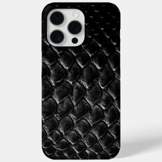 Moderner schwarzer Krokodil Case-Mate iPhone Hülle