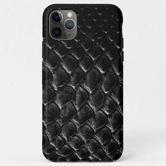 Moderner schwarzer Krokodil Case-Mate iPhone Hülle