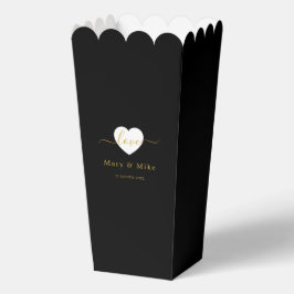 Moderner schwarzer Liebestext mit stilvollem Popco Geschenkschachtel