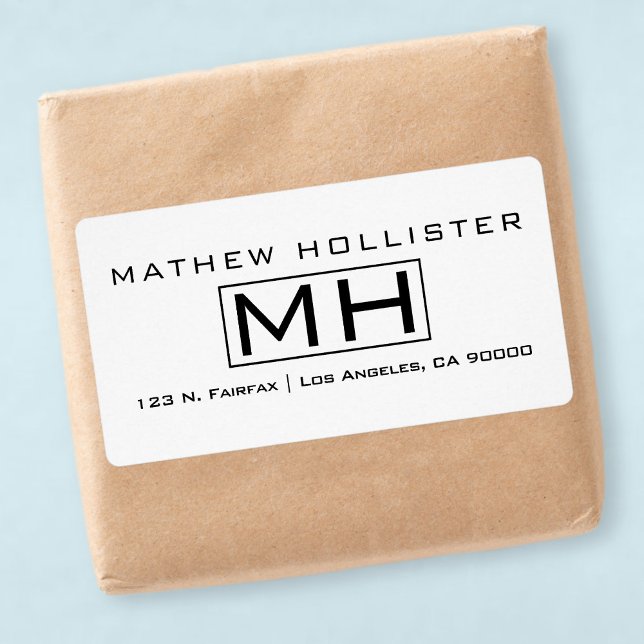 Moderner Schwarzer Text auf weißem Beruflichem Mon (Von Creator hochgeladen)