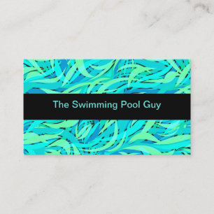 Moderner Schwimmbadservice Visitenkarte