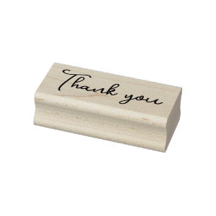 Moderner Script Danke Selbstfärbestempel Gummistempel