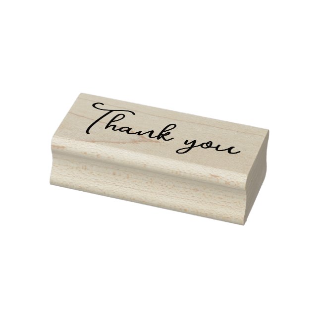 Moderner Script Danke Selbstfärbestempel Gummistempel (Stempel)
