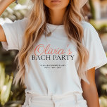 Moderner Script-Junggeselinnen-Abschied Tri-Blend Shirt<br><div class="desc">Moderner Script Junggeselinnen-Abschied T - Shirt</div>