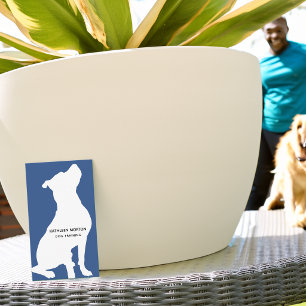Moderner Silhouette-Hundetrainer Visitenkarte