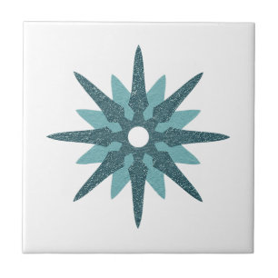 Moderner Single Turquoise Star Design Mitte des Ja Fliese