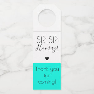 Moderner Sipsip-Hooray Pop die Spitze etikettiert Flaschenanhänger