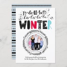 Moderner skandinavischer Doodle FOTO Kunst Spaß Einladung