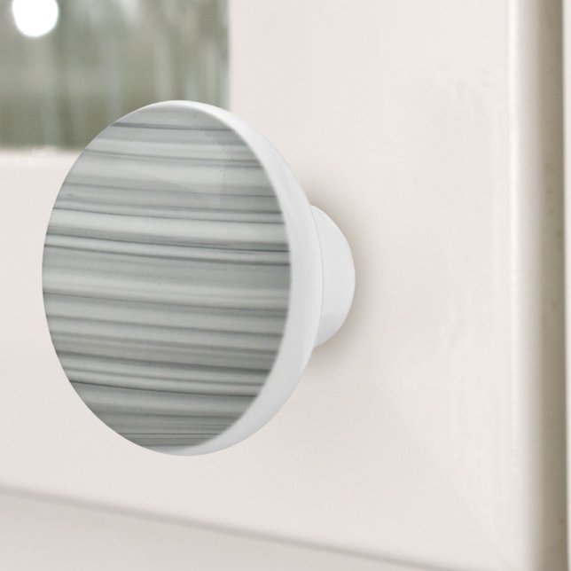 Moderner skandinavischer Minimalistischer Stone Gr Keramikknauf (Modern Scandinavian Minimalist Stone Grey Marble Ceramic Knob)