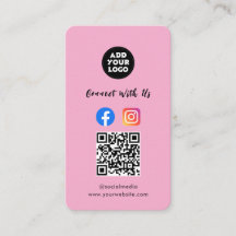 Moderner Social Media QR Code | Instagram Facebook
