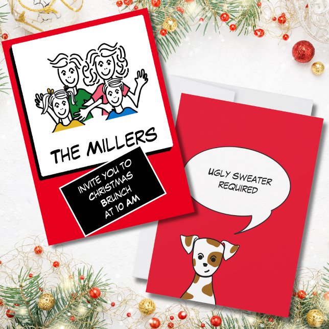 Moderner Sofortnachmittag Foto Weihnachtsfest Einladung (Von Creator hochgeladen)