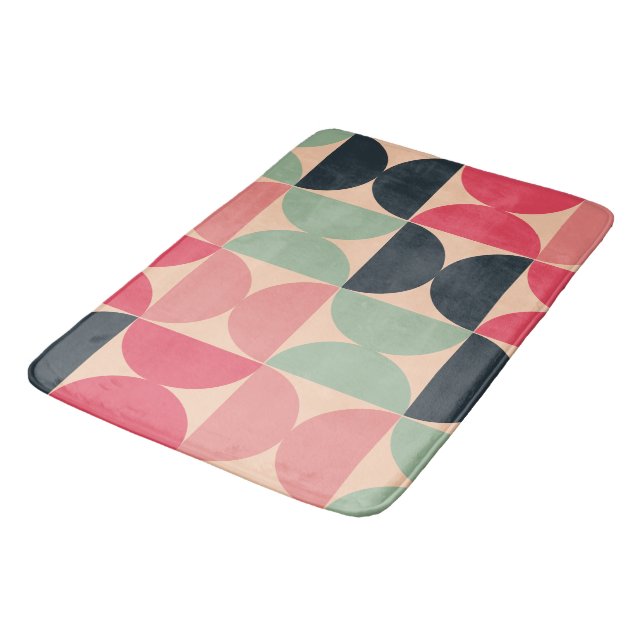 Moderner Sommersonnensaal Mitte des Jahrhunderts Badematte (Schrägansicht)