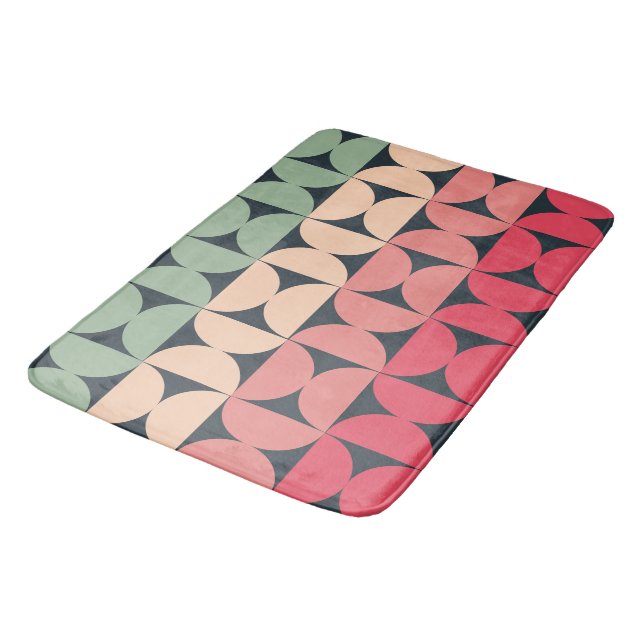 Moderner Sommersonnensaal Mitte des Jahrhunderts Badematte (Schrägansicht)