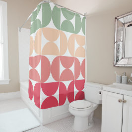 Moderner Sommersonnensaal Mitte des Jahrhunderts Duschvorhang