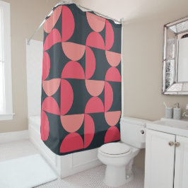 Moderner Sommersonnensaal Mitte des Jahrhunderts Duschvorhang