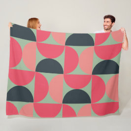 Moderner Sommersonnensaal Mitte des Jahrhunderts Fleecedecke