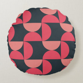 Moderner Sommersonnensaal Mitte des Jahrhunderts Rundes Kissen