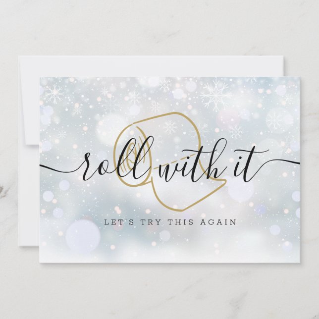 Moderner Spaß ändert das Datum der Aktualisierung  Save The Date (Vorderseite)