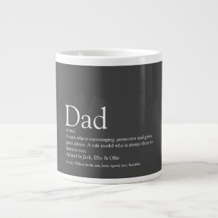 Moderner Spaß Cooler Vater Daddy Father Definition Jumbo-Tasse