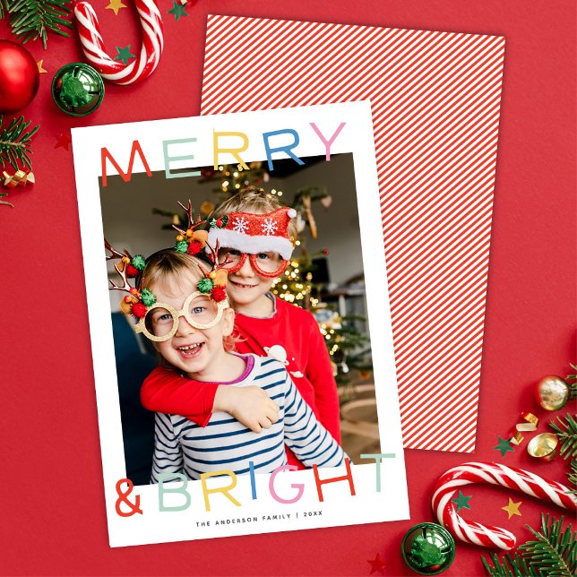 Moderner Spaß Weihnachten Heiterkeit Merry & Brigh (Von Creator hochgeladen)