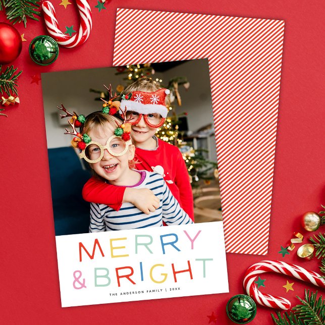 Moderner Spaß Weihnachten Heiterkeit Merry & Brigh (Von Creator hochgeladen)