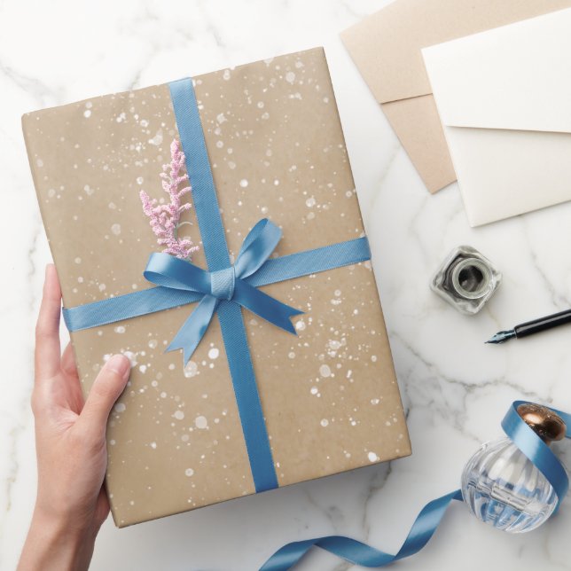 Moderner Spritzer mit einfacher Wasserfarbe bei Kr Geschenkpapier (Schenken)