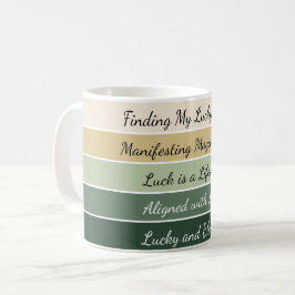 Moderner St. Patrick’s Day Farbverlauf Kaffeetasse