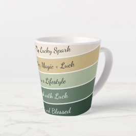 Moderner St. Patrick’s Day Farbverlauf Milchtasse