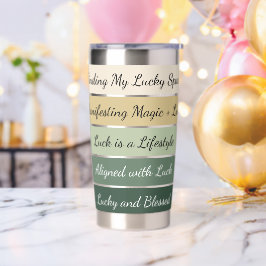 Moderner St. Patrick’s Day Farbverlauf Thermobecher