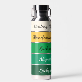Moderner St. Patrick’s Day Farbverlauf Trinkflasche
