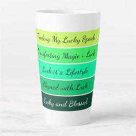 Moderner St. Patrick’s Day Gradient Milchtasse