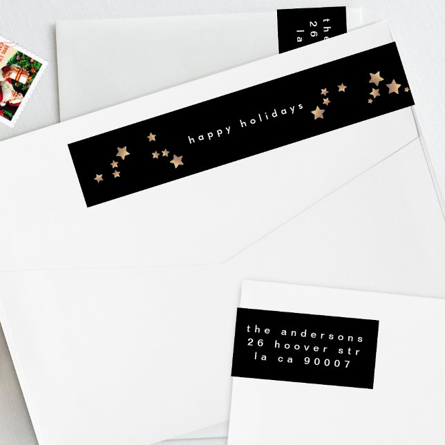 Moderner Star Black Onyx Weihnachtsfeiertag (Von Creator hochgeladen)