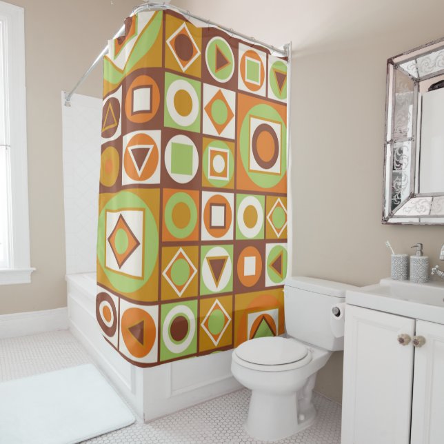 Moderner Stil des Mittelalters 11 Duschvorhang (Beispiel)