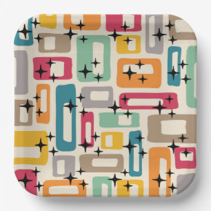 Moderner Stil des Mittelalters Pappteller