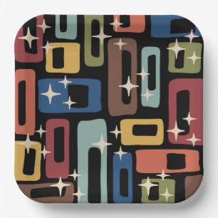 Moderner Stil des Mittelalters Pappteller