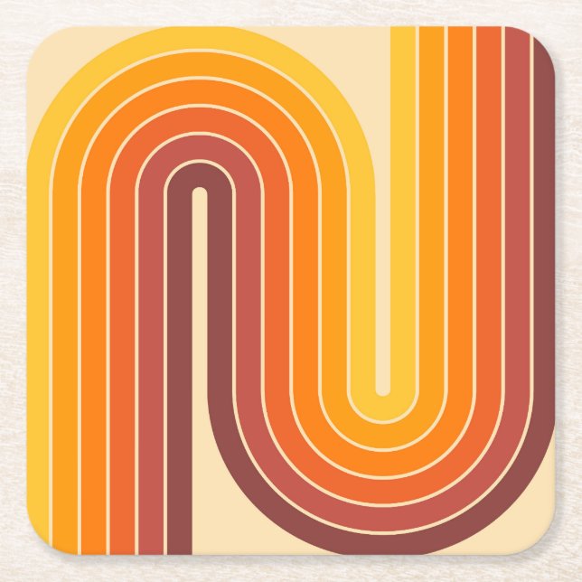 Moderner Stil des Mittelalters Rechteckiger Pappuntersetzer (Vorderseite)