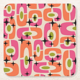 Moderner Stil des Mittelalters Rechteckiger Pappuntersetzer