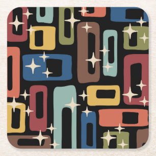 Moderner Stil des Mittelalters Rechteckiger Pappuntersetzer