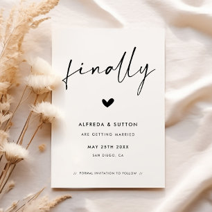 Moderner Stil endlich Save The Date