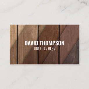 Moderner, stilvoller Holzbauschrank Visitenkarte