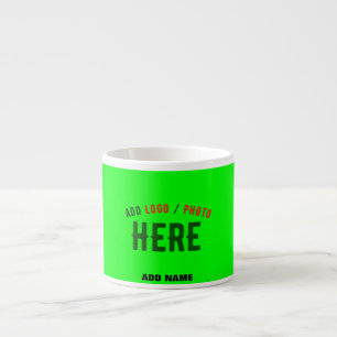 MODERNER STILVOLLER KUNSTSTOM NEON GREEN VERIFIED  ESPRESSOTASSE