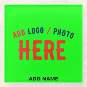 MODERNER STILVOLLER KUNSTSTOM NEON GREEN VERIFIED  GLASUNTERSETZER