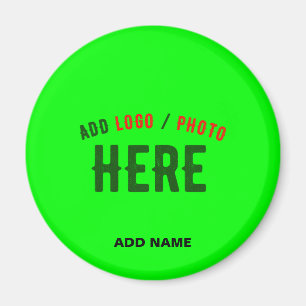MODERNER STILVOLLER KUNSTSTOM NEON GREEN VERIFIED  MAGNET