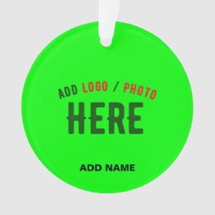 MODERNER STILVOLLER KUNSTSTOM NEON GREEN VERIFIED  ORNAMENT