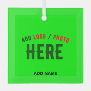 MODERNER STILVOLLER KUNSTSTOM NEON GREEN VERIFIED  ORNAMENT AUS GLAS