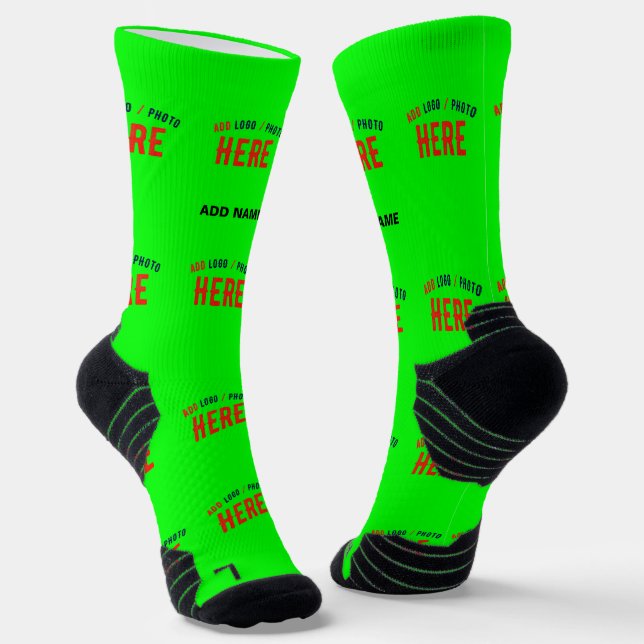 MODERNER STILVOLLER KUNSTSTOM NEON GREEN VERIFIED  SOCKEN (Gewinkelt)
